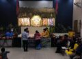 फगुणोत्सव में सजी गांव की झोपड़ी जिसमें विराजे खाटू के सरकार