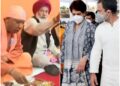 गुरु रविदास जयंती पर वाराणसी में सीएम योगी, पंजाब के सीएम चरणजीत व राहुल व प्रियंका ने मं‍दिर में मत्था टेका