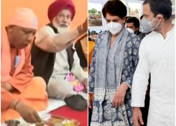 गुरु रविदास जयंती पर वाराणसी में सीएम योगी, पंजाब के सीएम चरणजीत व राहुल व प्रियंका ने मं‍दिर में मत्था टेका