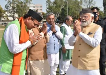 Pushkar Singh Dhami ने उत्तराखंड के मुख्यमंत्री पद की शपथ ली, प्रधानमंत्री समेत अनेक हस्तियां रहीं मौजूद