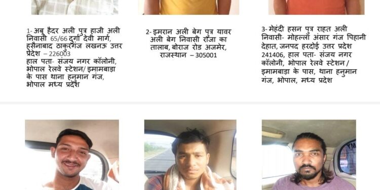 वाराणसी में पियरी इलाके में हुए लूटकांड का पर्दाफाश, ईरानी गिरोह के छह गिरफ्तार