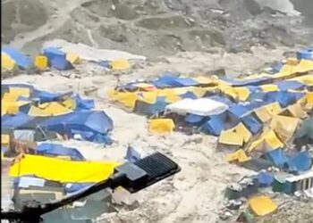 cloud burst near amarnath gufa