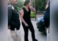 Woman Abuses Guard 