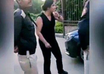 Woman Abuses Guard 
