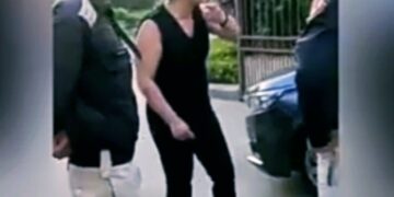 Woman Abuses Guard 