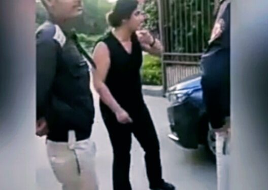 Woman Abuses Guard 