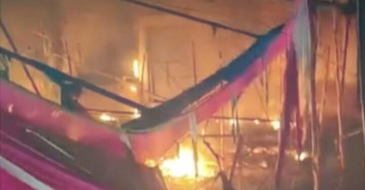 Fire Accident in Bhadohi