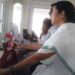 Mamta banerjee on a boat.