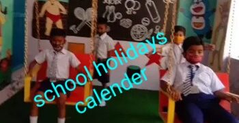 School Holidays calender