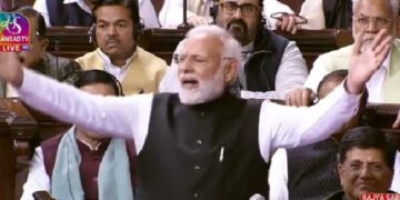 PM Modi in Rajya Sabha