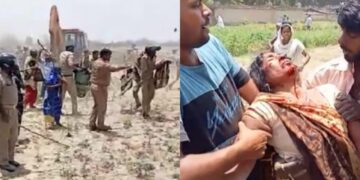 Police-Farmer Dispute in Varanasi