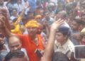 stone pelting on kanwariyas