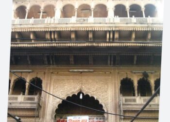 Banke Bihari Temple Corridor