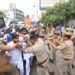 युवा कांग्रेस कार्यकर्ताओं ने नीट व यूजीसी नेट परीक्षा में गड़बड़ी को लेकर बोला हल्ला