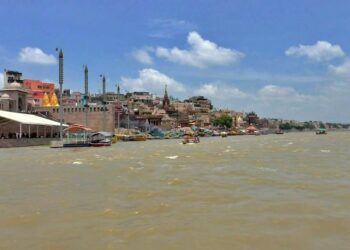 Ganga water level in Varanasi