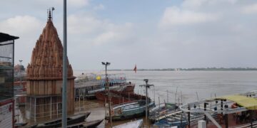 Ganga water level in Varanasi