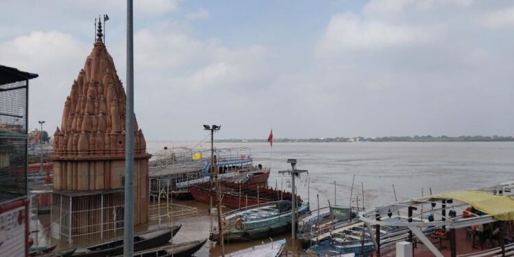 Ganga water level in Varanasi