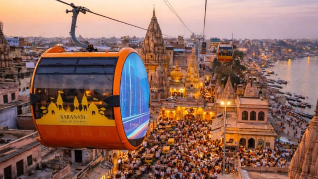 rope way in kashi