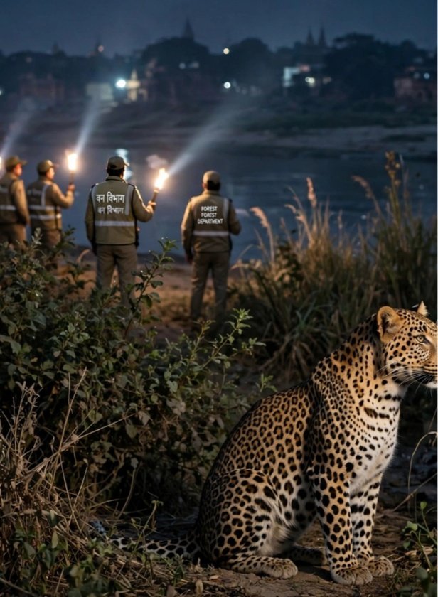 Leopard in Varanasi